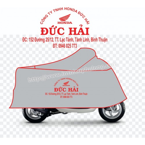 Áo trùm phủ xe máy PVC